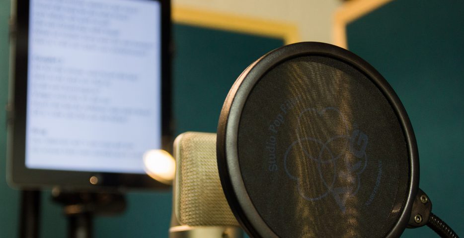 Microfoon voor voice-over en podcast